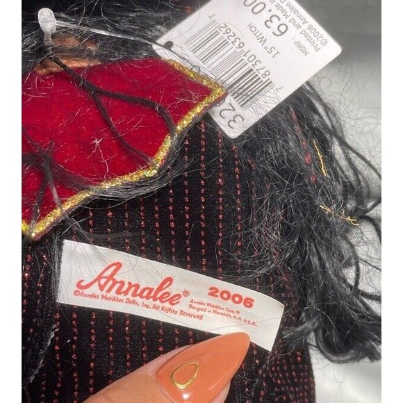 Annalee Halloween Witch Doll 2006 Magical Frog Wand Boots Fancy Witchcor… - Picture 11 of 11